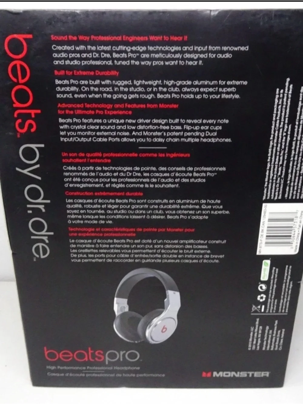 Beats by Dr. Dre Beats Pro Wired Headphones - Black and Silver